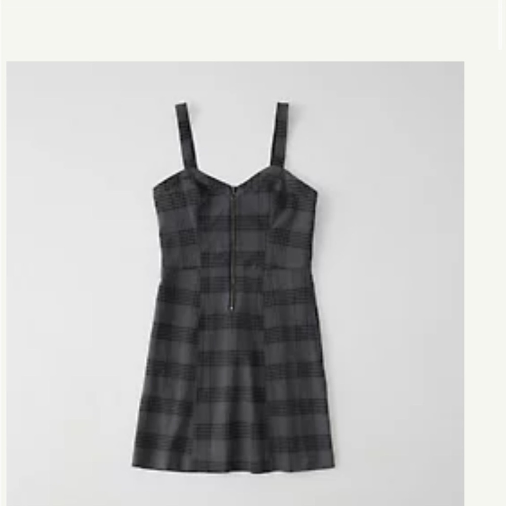 Abercrombie zip-front plaid dress